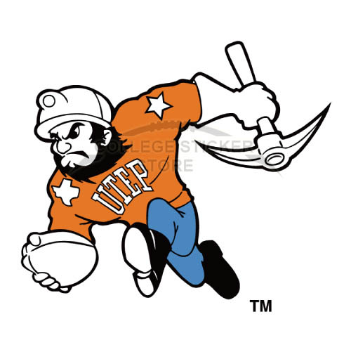 Diy UTEP Miners Iron-on Transfers (Wall Stickers)NO.6775